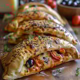 Calzones méditerranéens facile et rapide.