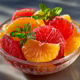 Duo d'agrumes dans un bol.