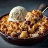 Une tarte aux pommes chocolat.