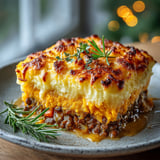 Parmentier végétarien au potimarron.