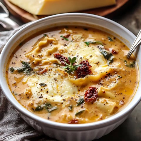Soupe crémeuse façon lasagne mijotée