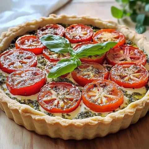 Tarte tomates fraîches et herbes