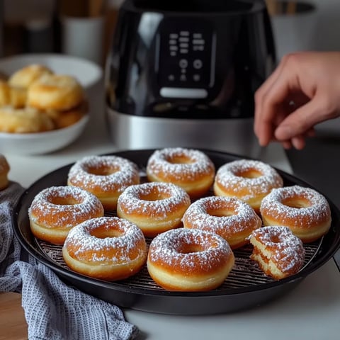 beignets moelleux et légers cuits à l'airfryer