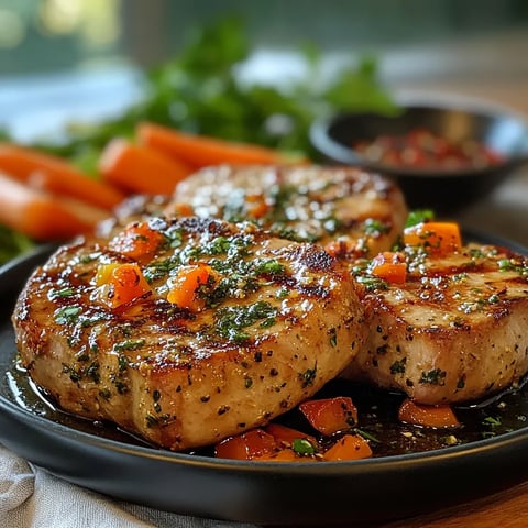 côtelettes de porc à la provençale, parfumées aux herbes et cuites à l'Airfryer