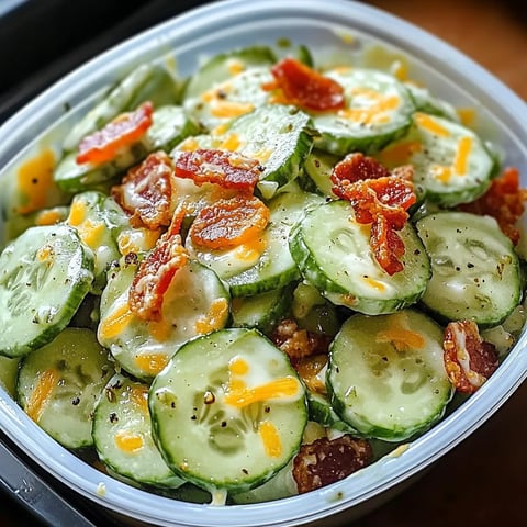 recette express de snack au concombre, garni de fromage et de bacon de dinde