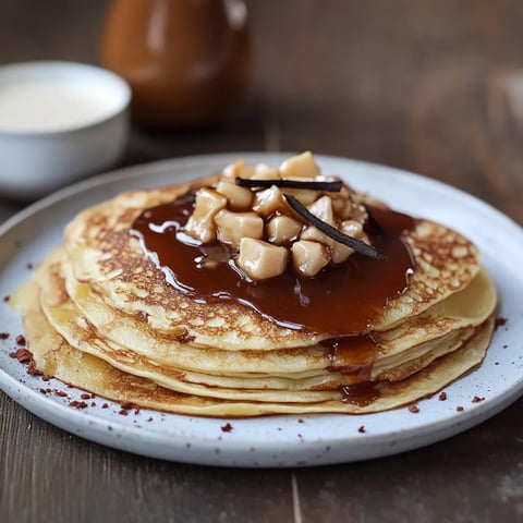 Crêpes sucrées maison et leurs garnitures gourmandes