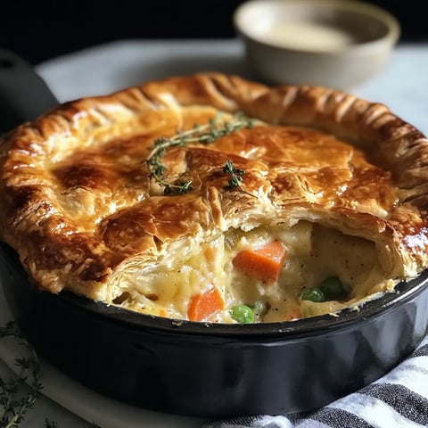 tourte aux légumes végétarienne, une version du pot pie américain