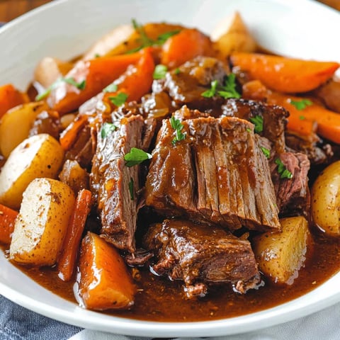 Rôti de bœuf à la mijoteuse façon Yankee - Recette traditionnelle américaine