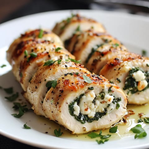 Roulades de poulet au fromage de chèvre et épinards - Recette élégante et facile