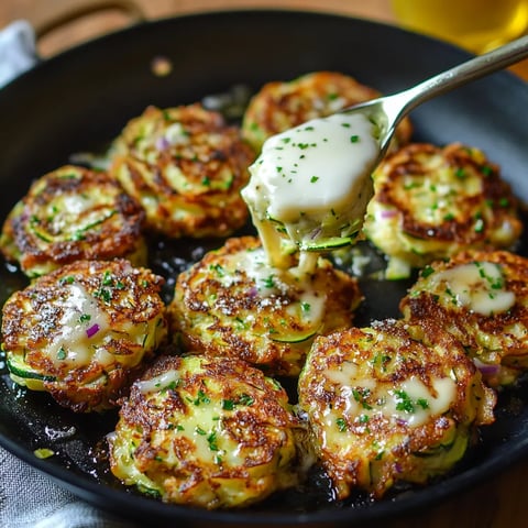 délicieux beignets de courgettes râpées