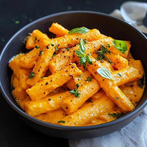 Pâtes à la sauce crémeuse carotte et miso - Recette rapide et savoureuse