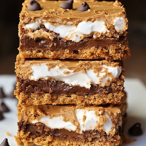 Blondies façon s'mores au beurre de cacahuète