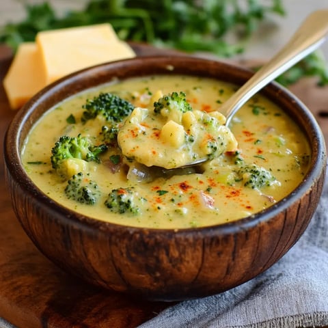 Soupe crémeuse brocoli et fromage végane - Comfort food saine