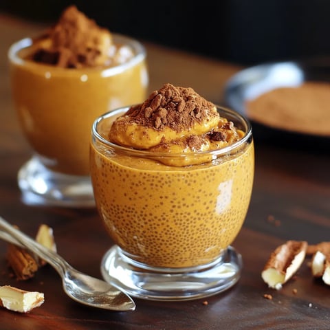 Pudding de chia au potiron - Version saine de la tarte traditionnelle