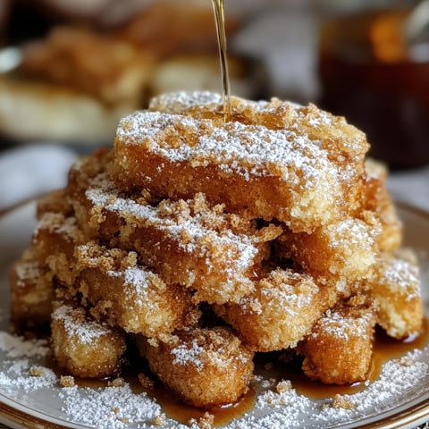 Bâtonnets de pain perdu croustillants au sirop d'érable
