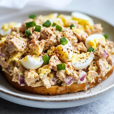 Salade de thon et œufs healthy - Riche en protéines