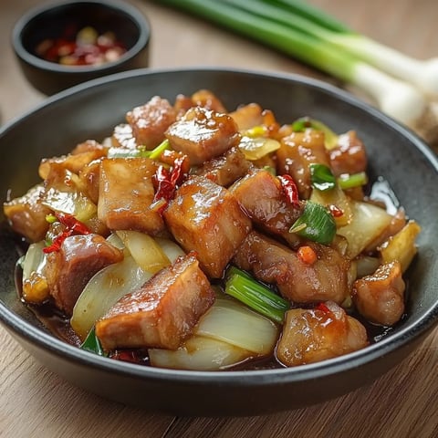 Recette express de sauté de porc chinois, un plat savoureux prêt en 25 minutes.