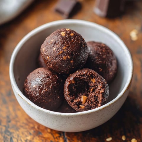Boules Énergétiques Protéinées Saveur Brownie - Sans Cuisson et Sans Mixeur