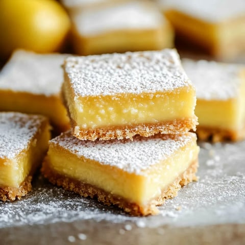Carrés au Citron avec Croûte de Biscuits Graham - Recette Facile et Rapide