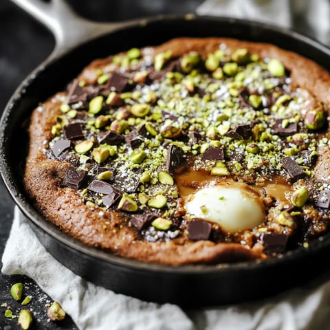 Cookie à la Crème de Pistache cuit à la Poêle