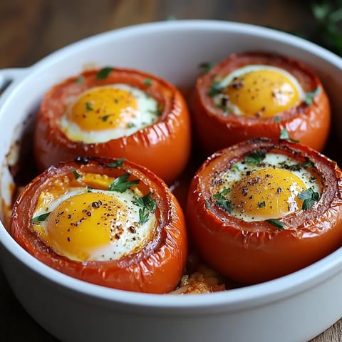 Tomate-Œuf Cocotte au Piment d'Espelette