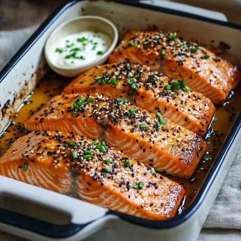 Saumon rôti au miel