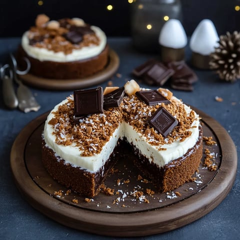 Cheesecake chocolat et noix coco