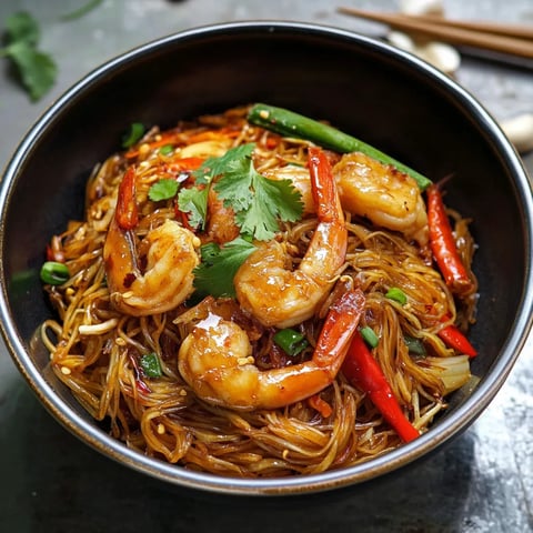 Vermicelles thaï aux crevettes