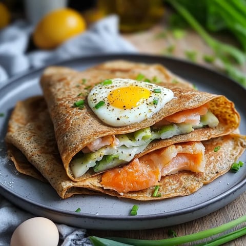 Recette de galette sarrasin truite poireau œuf