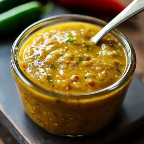 Sauce moutarde miel jalapeño