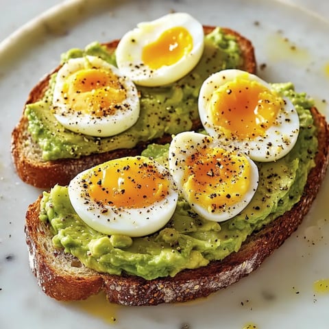 Toast à l'Avocat et à l'Œuf