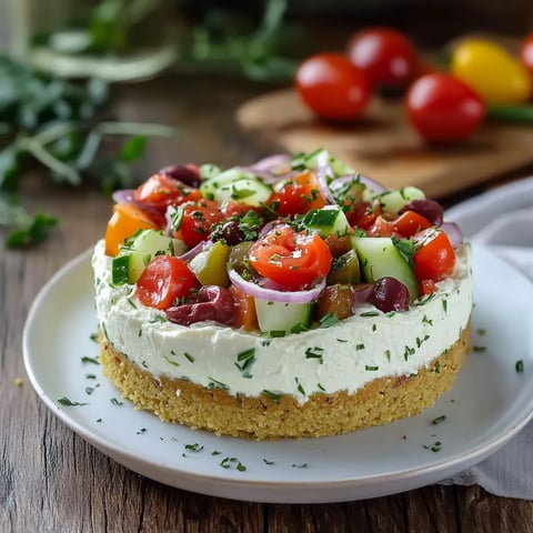 Cheesecake salé à la grecque
