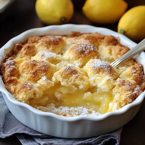Cobbler Magique au Citron - Dessert américain sucré et acidulé