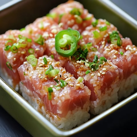 Konichiwa! Tartare de thon sur riz frit