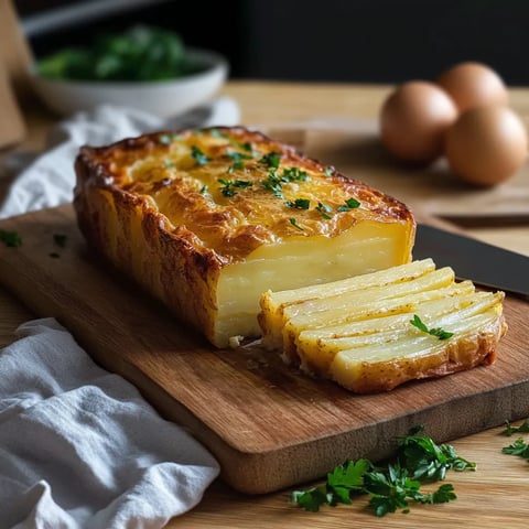 Cake invisible aux pommes de terre et fromage