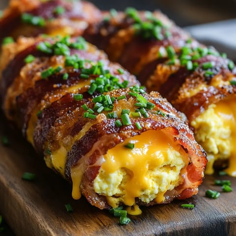 recette de rouleaux d'œufs brouillés au bacon, une idée originale et savoureuse pour votre brunch.