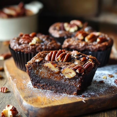 Bouchées irrésistibles de brownie à la tarte aux pacanes