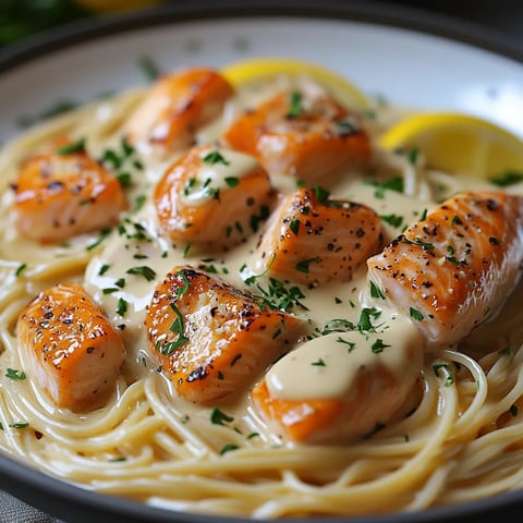 Pavés de truite et pâtes, sauce crémeuse au vin blanc - Recette rapide et gourmande