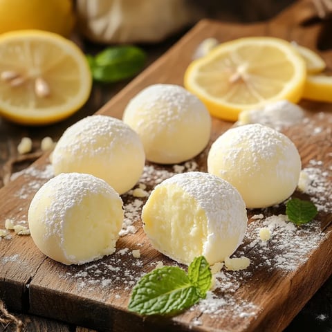 Truffes au citron et chocolat blanc - Douceur acidulée