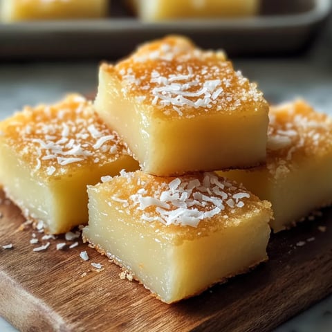 Butter mochi hawaïen à la noix de coco