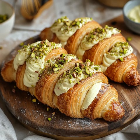 Croissants à la pistache faciles - Gourmandise rapide et élégante