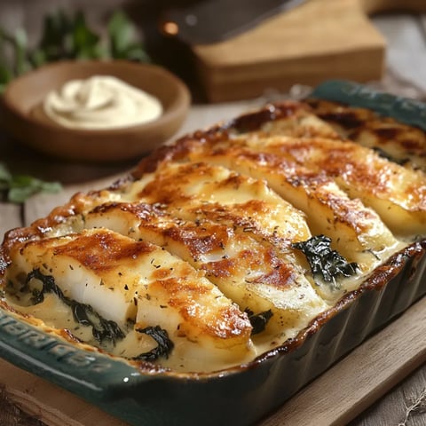 Gratin dauphinois aux blettes et Beaufort