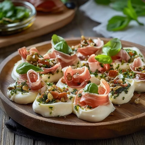 Pétales fromage frais jambon apéritif