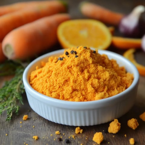 Poudre de Carotte et Agrume - Condiment zéro déchet fait maison
