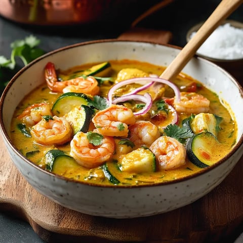 Recette Curry Courgettes Crevettes