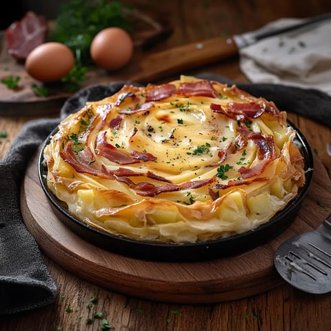 Tarte Tourbillon à la Raclette - Recette facile et gourmande