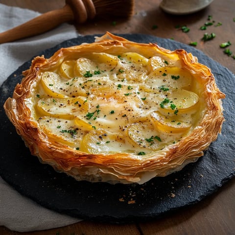 Tarte Filo aux Pommes de Terre et Raclette