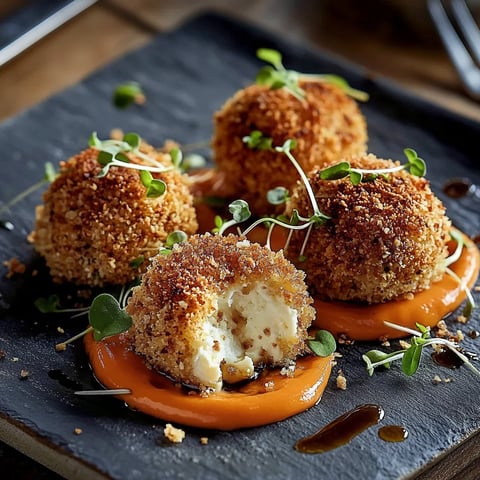 Chèvres chauds panés noisettes