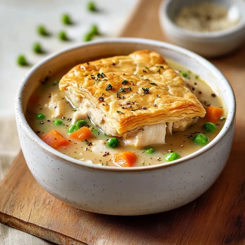 Soupe style pâté au poulet