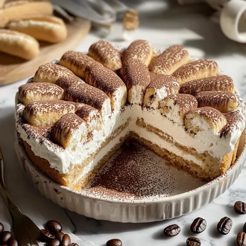 Charlotte au café allégée façon tiramisu